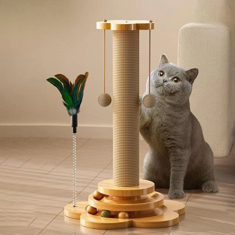 Cats Accessories Scratcher Scrapers Tower Scratch Tree Scratching Post Tower House Shelves Playground Things for Cat Pole Home