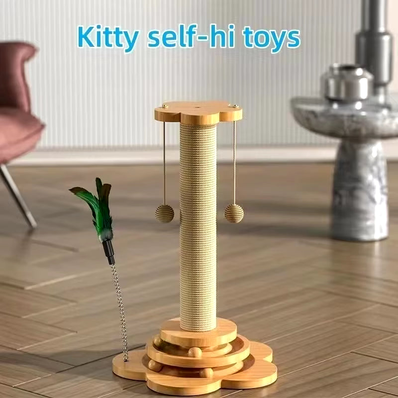 Cats Accessories Scratcher Scrapers Tower Scratch Tree Scratching Post Tower House Shelves Playground Things for Cat Pole Home