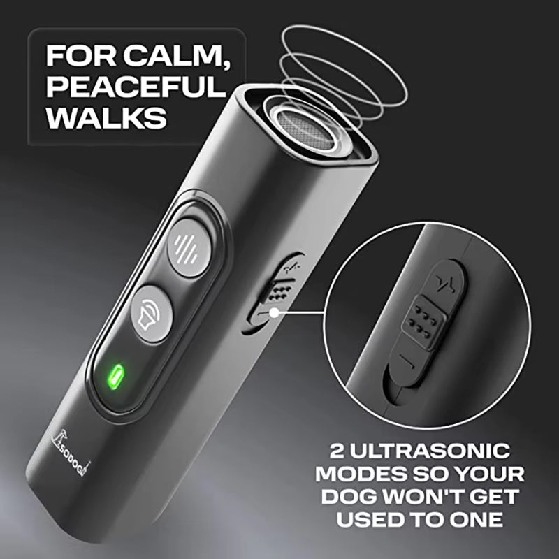 Ultrasonic Pet Dog Repeller anti Barking Stop Bark Training Device High Power Dog Training Repellents with USB Rechargeable